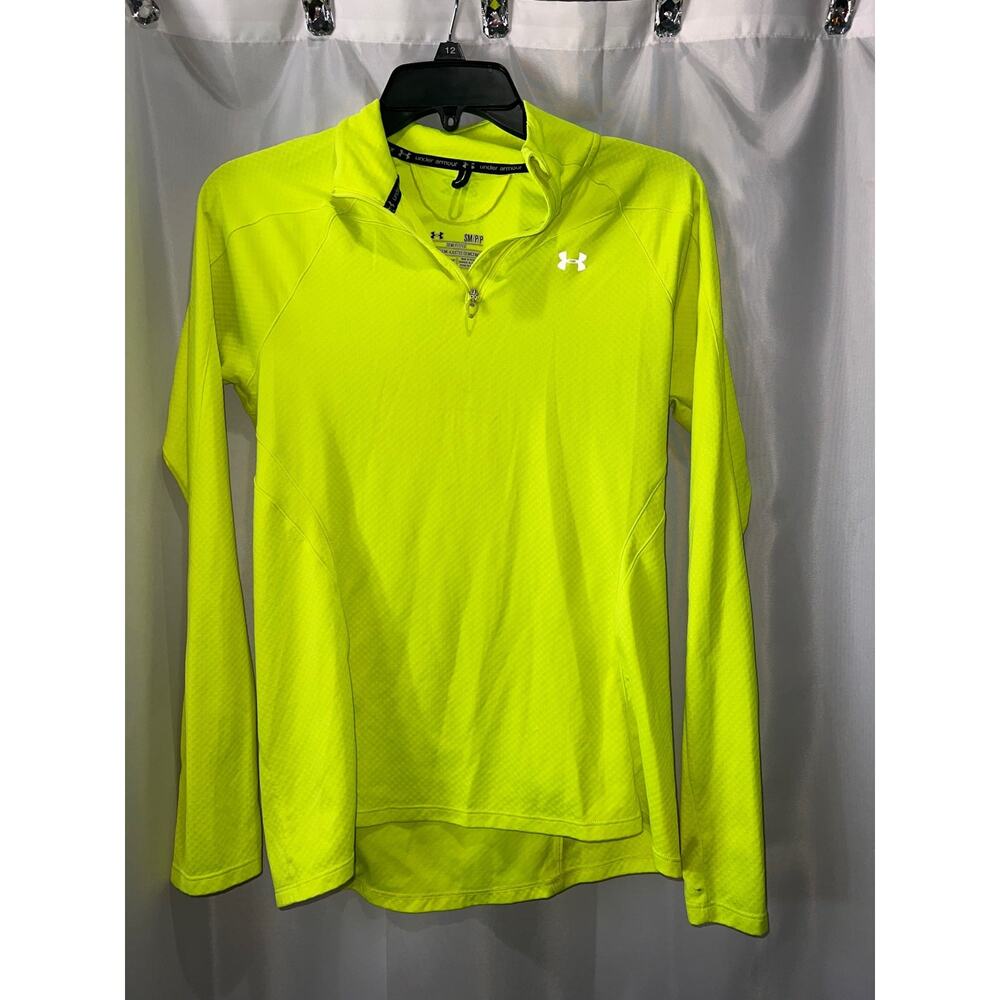 Womens Under Armour Yellow Pullover size small